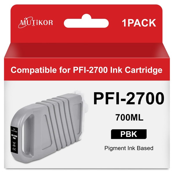 Compatible PFI-2700 Ink Cartridge Photo Black Pigment Replacement for Canon