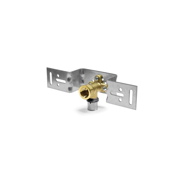 Sanpro Pressfitting Single Wall Plate + Mounting Plate Angled, Size