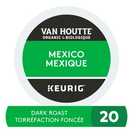 Van Houtte Mexico Organic Fairtrade K-Cup Coffee Pods, 20 Count For Keurig Coffee Makers