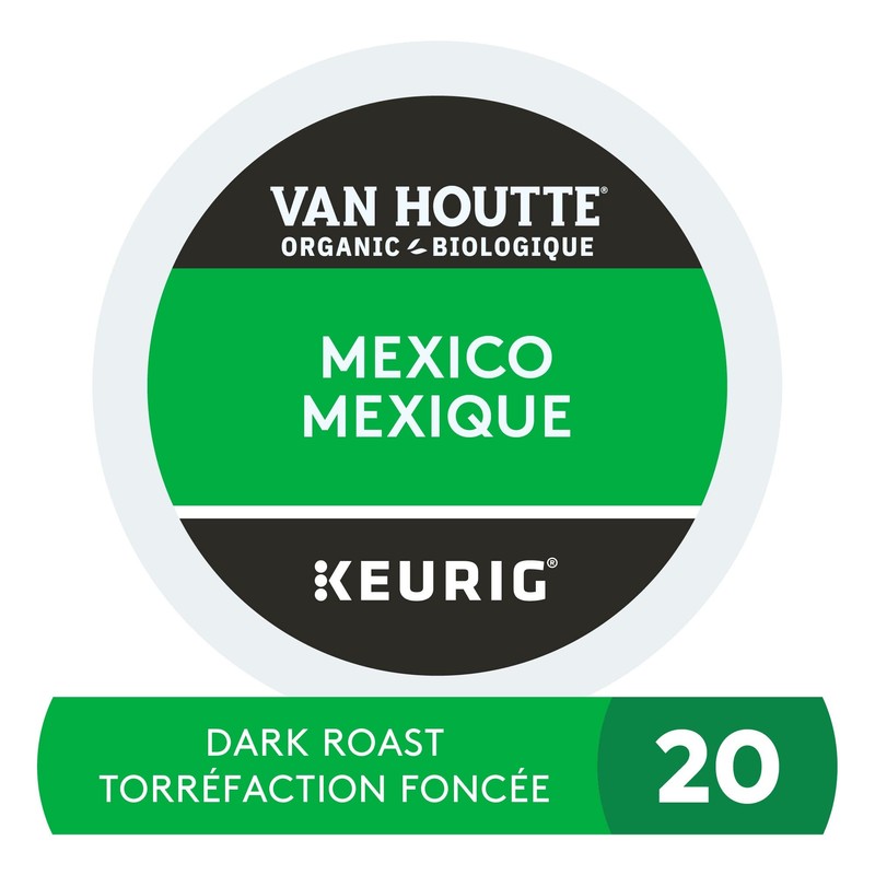 Van Houtte Mexico Organic Fairtrade K-Cup Coffee Pods, 20 Count