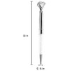 Danse Jupe 3 Pcs Big Crystal Diamond Pens,Bling Metal Ballpoint
