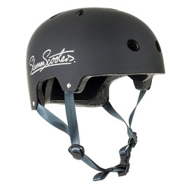 Slamm Scooters Logo Helmet Skateboard Helmet Unisex Adult, Black (Black), 53-56 cm