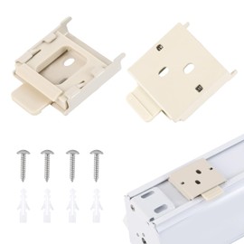 Metal Mounting Brackets Roller Blind Buckles Universal Replacement for Roller Shade (Beige)