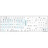 MAC ENGLISH-THAI KEYBOARD STICKERS ON WHITE BACKGROUND