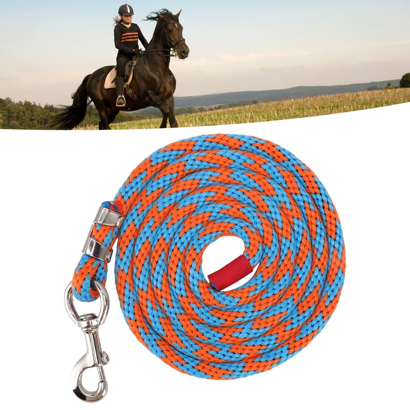 Nylon Horse Rope Multipurpose Thickened Livestock Lead Rope with Alloy