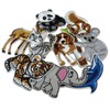 9PCS Kids Animals Iron on Sew on Patches, Panda Tiger