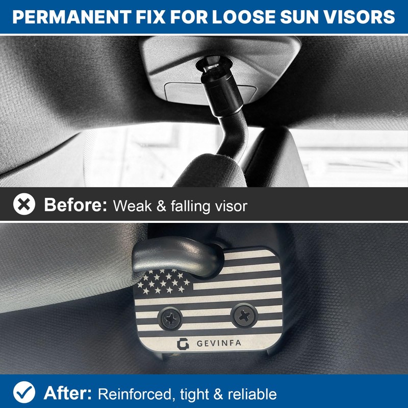 GEVINFA Sun Visor Repair Kit Compatible with Ram 1500 2019-2026,