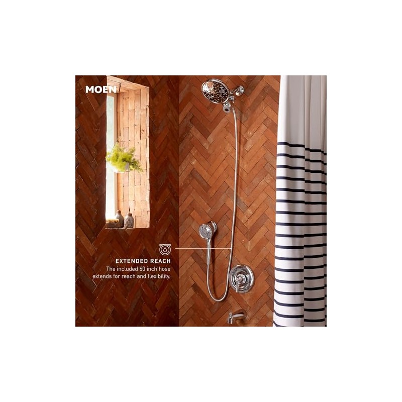 Moen Engage Chrome Magnetix 2-in-1 Combo Rain Showerhead with Detachable