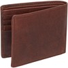 Mancini Buffalo RFID Secure Wallet with Coin Pocket, Brown