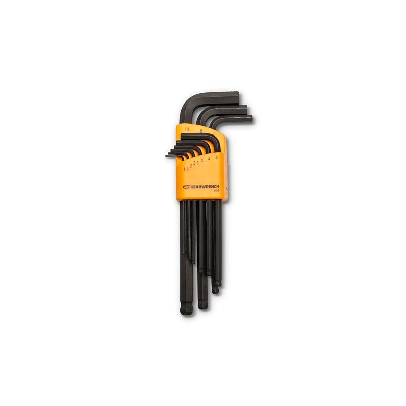 GEARWRENCH 9 Piece Metric Ball End Long Arm Hex Key