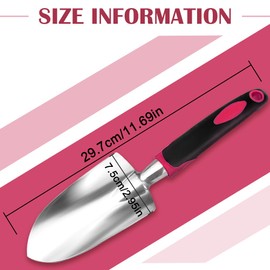 Garden Trowels - NEWGF Heavy-Duty Manganese Steel Super Garden Hand Trowels-Dig, Shovel and Plant -Black/Red