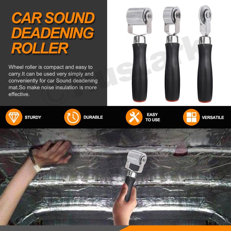Rustark 3Pcs Car Sound Deadening Rollers Set, 3 Different Sizes