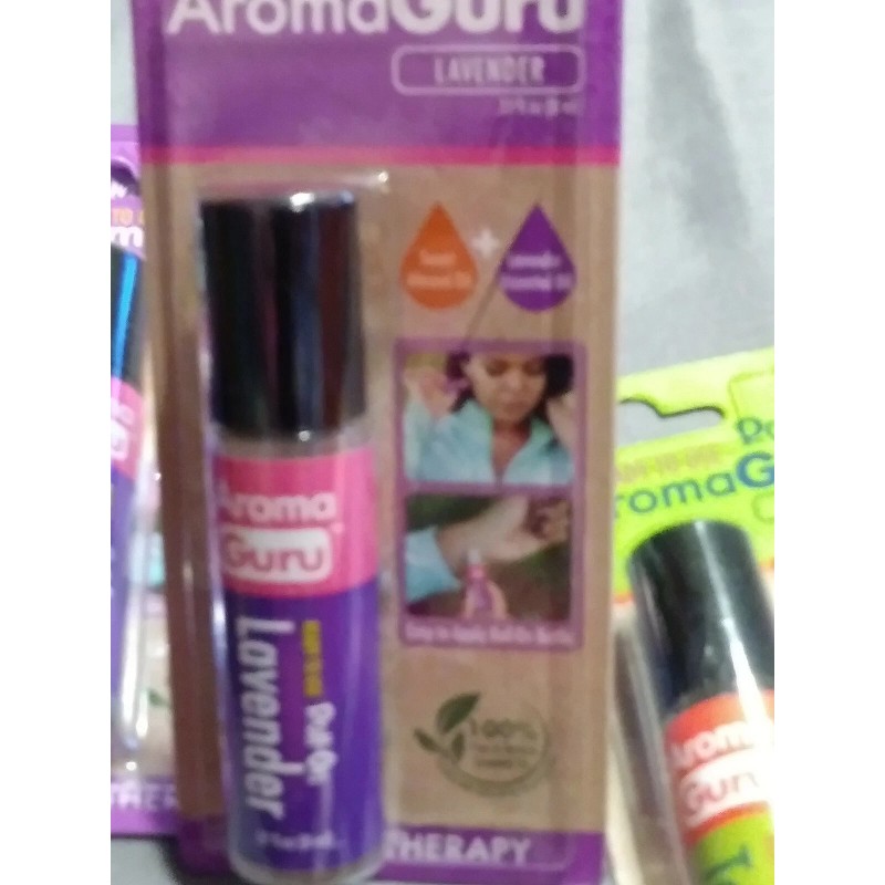 AromaGuru Roll On Aromatherapy Lavender .27oz/8ml