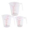 Multi-Purpose Measuring Cup Set - 1/2/4 Cup BPA-Free Unbreakable Plastic