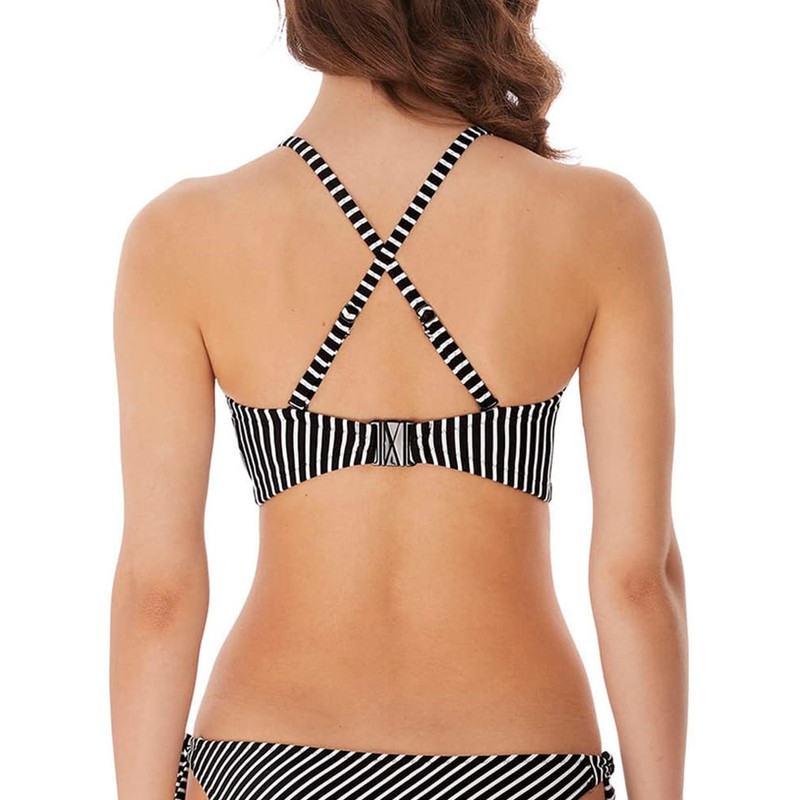 Freya Beach Hut Bandeau Bikini parte superior, Negro -, (30)