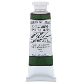 M. Graham & Co. Chromium Oxide Green Oil Paint, 1.25 Fl Oz (Pack of 1)
