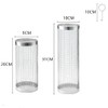 2 PCS Rolling Grill Baskets, 304 Stainless Steel Rolling Grilling