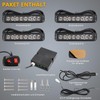 ROUTEKING 4 x 8 LED Front Flasher Emergency Flare Warning