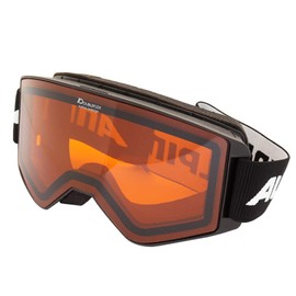 Alpina Sports Narkoja DH A7264 1 31 Ski Goggles Plastic/Polycarbonate Black/Orange 100% UV Protection