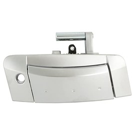 TRQ Left Exterior Door Handle Silver Drivers Side Compatible with 2003-2007 Nissan 350Z