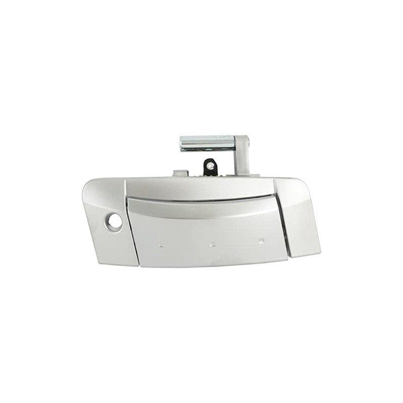 TRQ Left Exterior Door Handle Silver Drivers Side Compatible with