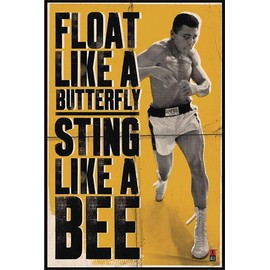 POSTER STOP ONLINE Muhammad Ali - Personality Poster (Float Like A Butterfly, Sting Like A Bee) (Size 24 x 36)