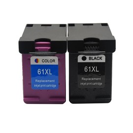 1 Set X 61XL Black Ink Cartridge Replacement for HP 61 XL HP61 HP61XL Work with Envy 5530 4500 2540 4630 4501 4502 4635 3050 2542 2541 3510 3512 5535 2514 1000 1010 1510 Printer High Yield