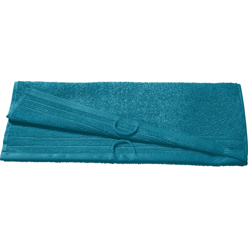 Erwin Müller Heidelberg Bath Towel, 100% Cotton, Petrol, 70 x