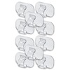 Clear Cord Hooks (Indoor Wire Fixing Supplies), 10 Pieces, Secures