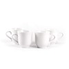 HomeVss, Pearl Dots Stoneware Dinnerware Set 20pc Set, White