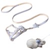 Adjustable Rabbit Harness Leash Bunny Harness for Pet Walk Running