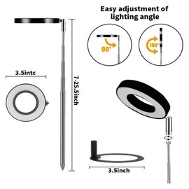 Ground-plugged Plant Light Timable Dimmable Angel Ring Full Spectrum Imitation Sunlight Succulent Pot Grow Light Fill Lights