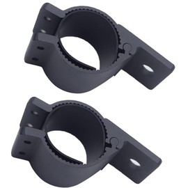 Biqing 2PCS Tube clamp 40-45mm Adjustable Tube Clamps mounting Bracket to Install Fog Lights, bar Lights, Antennas and Other Black