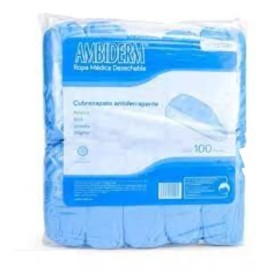Ambiderm Cubrezapatos Desechables Pack/100pzas Antiderrapante