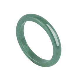 NAHARO Natural Jade Ring for Women,Good Luck Jewelry Natural Green Jade Ring for Women with Gift Box, Natural, natural