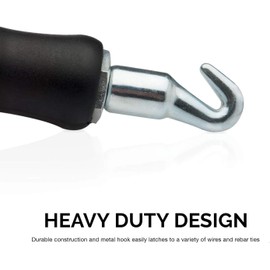 NEIKO 61025A Automatic Rebar Wire Twister Tool | Updated Model | Reinforced Spring with Improved Recoil and Reload Action, Ergonomic Rubber Handle