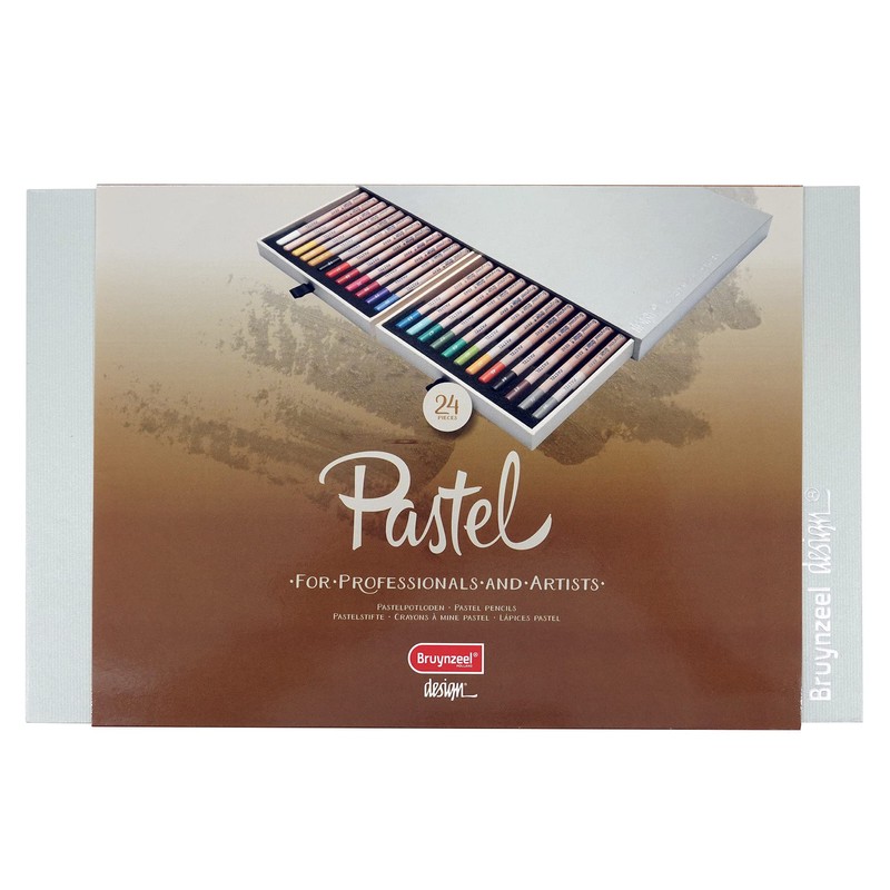 Bruynzeel Design Pastel Pencils 24-Piece Set in Box