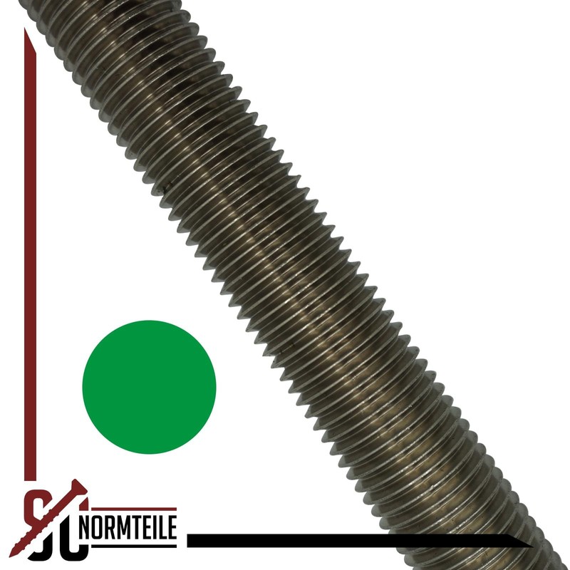 Threaded Rod, M8 x 1000 mm, Pack of 2, DIN