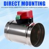 Daiilg 220V Stainless Steel Electric Damper Electric Air Valve Motorized
