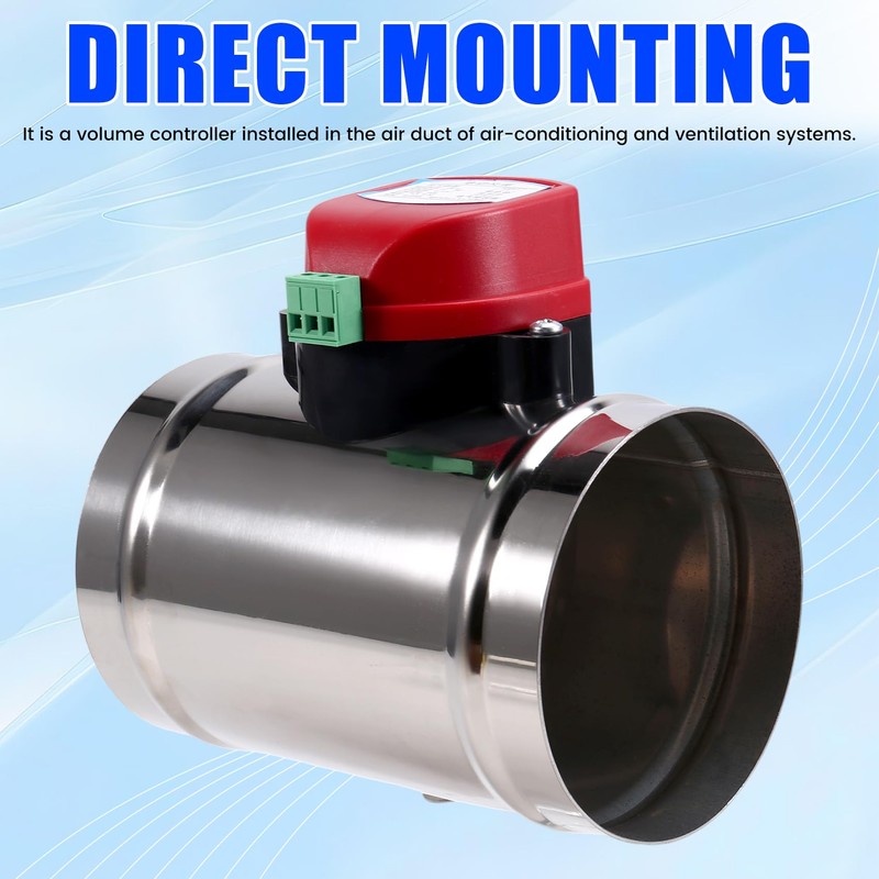 Daiilg 220V Stainless Steel Electric Damper Electric Air Valve Motorized