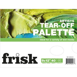 Frisk Tear Off Palettes, White, 9" x 12"