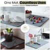 Stone Drying Mat for Kitchen Counter - Non Slip Diatomaceous