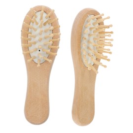 Outanaya 2pcs Wooden Hair Brush Portable Scalp Massaging Comb for Relaxing Care Static Reduction Hair Suitable for Women Men