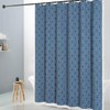 MitoVilla Blue Boho Shower Curtains for Modern Farmhouse Bathroom Decor,