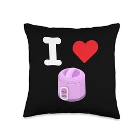 Rice Cooker Lovers Gifts I Love Rice Cooker Kitchen Appliance Perfectly Made Meals Throw Pillow, 16x16, Multicolor