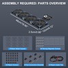 120mmx4 480mm Adjustable Computer PC Vent Fans 3-12V Speed Controller