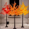 TYBEEU 6FT 5-Leaf Lucky Tree Christmas Tree with Warm White