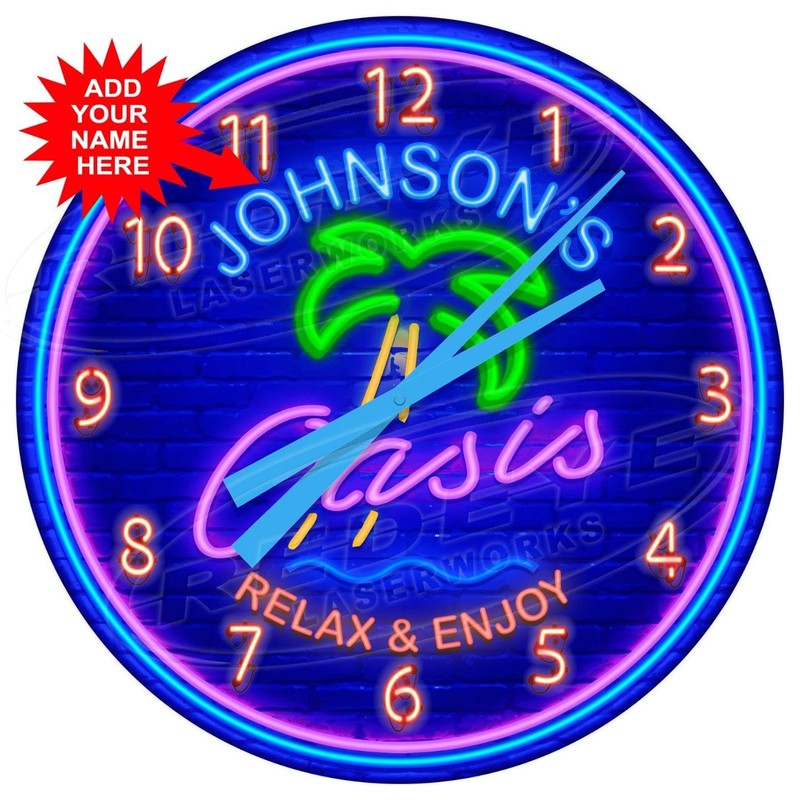 Decorative Concepts Backyard Tiki Bar Oasis Customized Large 24"" Metal