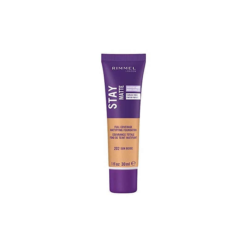 Rimmel Stay Matte Foundation, Sun Beige, 1 Fluid Ounce