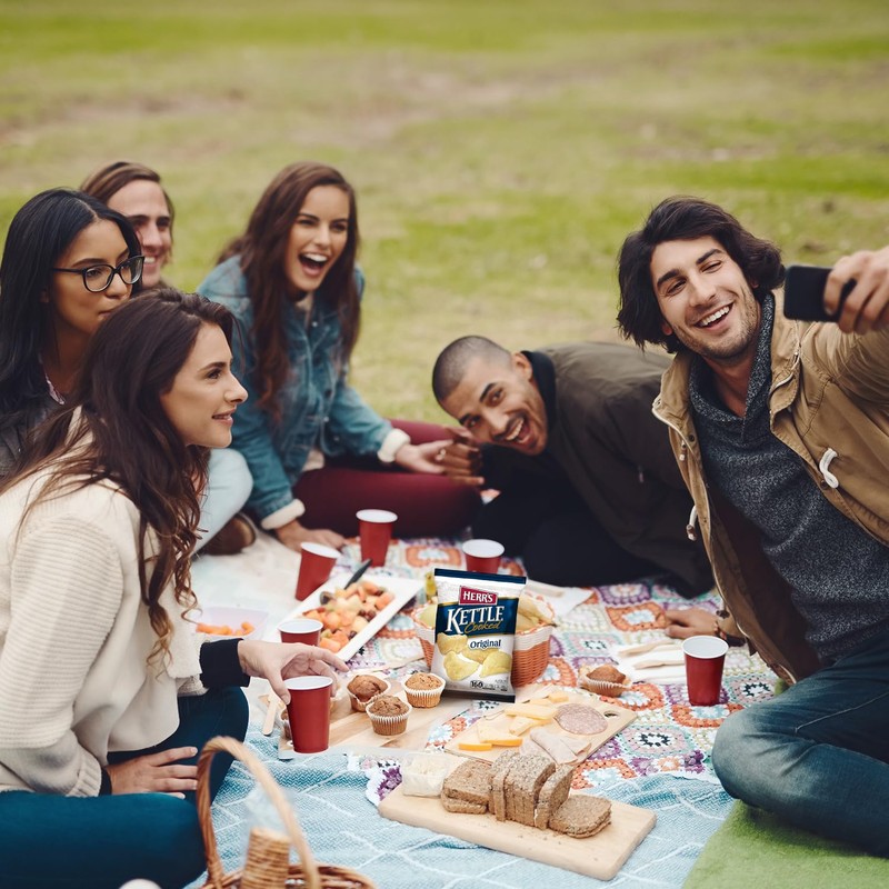 Herr's Original Kettle Chips, 1.125 Ounce (Pack of 30 Bags)